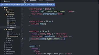 cursos/0008-crud-redux-e-react-native: Continuação do Botão de Deletar Post