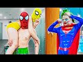 TEAM SPIDER-MAN vs BAD GUY TEAM || Spider-Man Falls In Love With Spider-Girl At The Swimming Pool!!