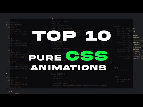 TOP 10  PURE CSS animations (Link to code in the description)
