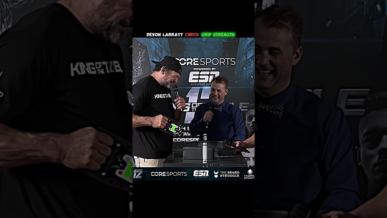 😱 LEGEND DEVON LARRATT CHECK HIS GRIP STRENGTH 🔥