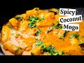 Spicy coconut mogo  east african style coconut cassava recipe  mums tanzanian mogo recipe difk