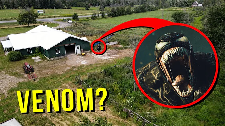 DRONE CATCHES VENOM AT HAUNTED ABANDONED BARN!! (H...