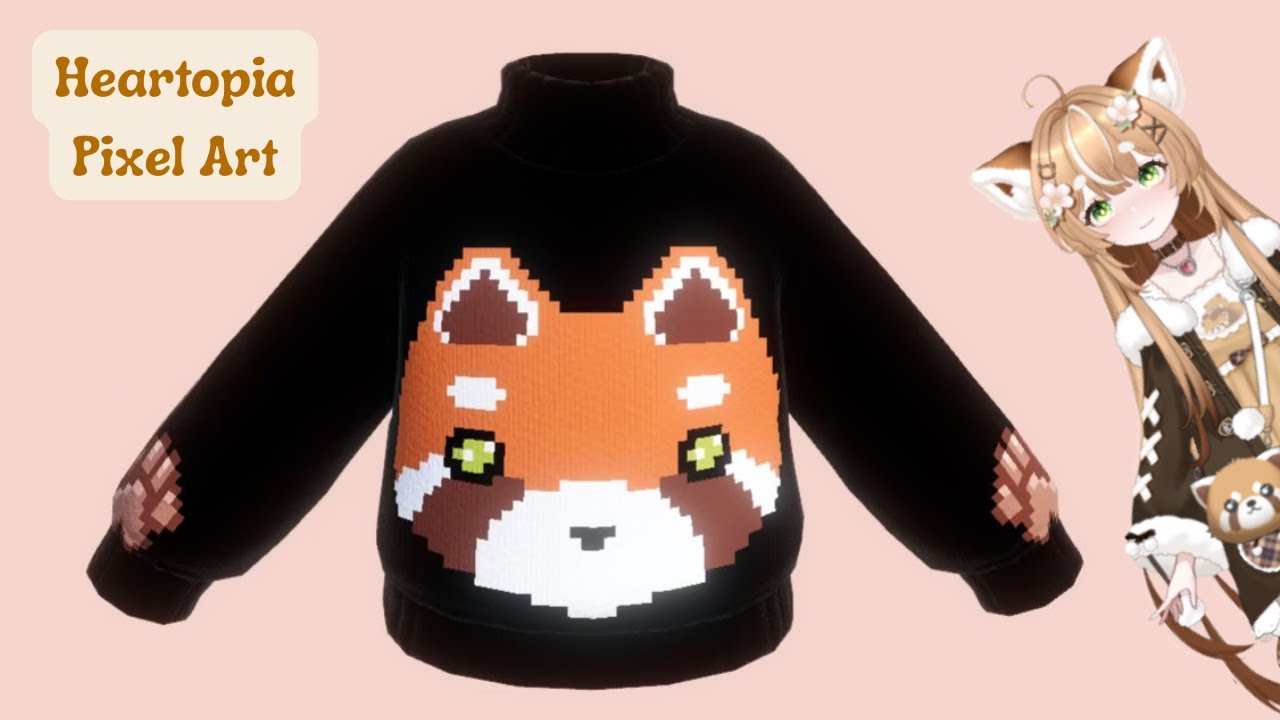 Red Panda Pixel Art In Heartopia! - 3