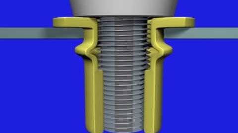 RIVKLE® blind rivet nuts – Riveting in the spindle lifting procedure