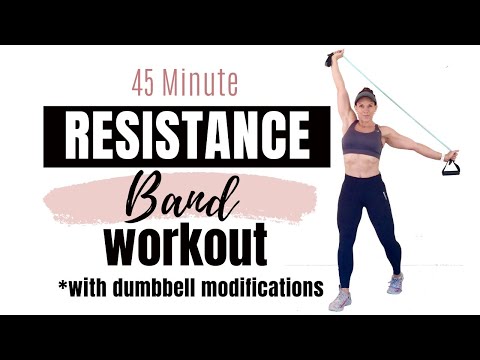 45 MINUTE FULL BODY RESISTANCE BAND WORKOUT - Resistance Band Strength Training for Women — Penny Barnshaw - Garage Fitness Girl