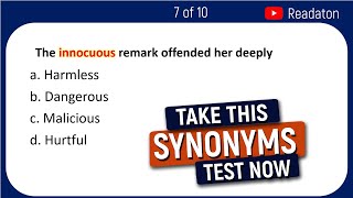 Think You Know Your Synonyms? Take This Test and Prove It"