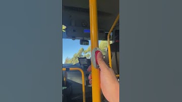 Pressing a Busways 1311 (Cooee) Bus stop button