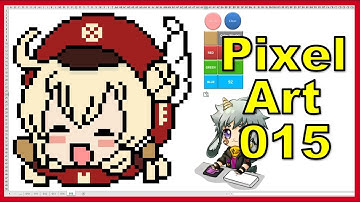 How To Draw Klee In Excel [Pixel Art 015] #klee #Pixelklee #pixelart