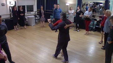 Argentine Tango intermediate class with Miranda: walking outside partner in circles