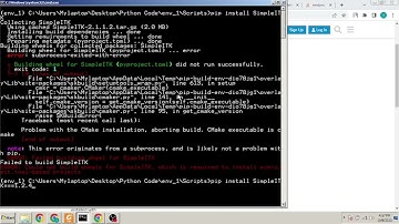 Failed building wheel for SimpleITK | Tested in Windows 7 32 bit Python 3.8