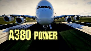 INSANE A380 POWER Takeoff – Cinematic 4K (MSFS 2024)