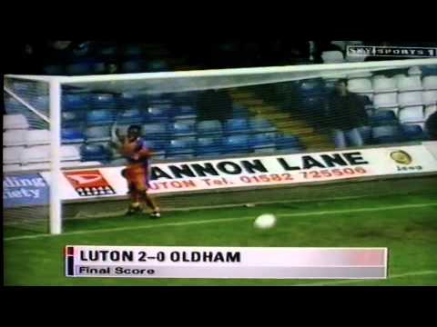 Luton Town 2-0 Oldham Athletic Lge Gray Scarlett 17th Oct 1998.AVI