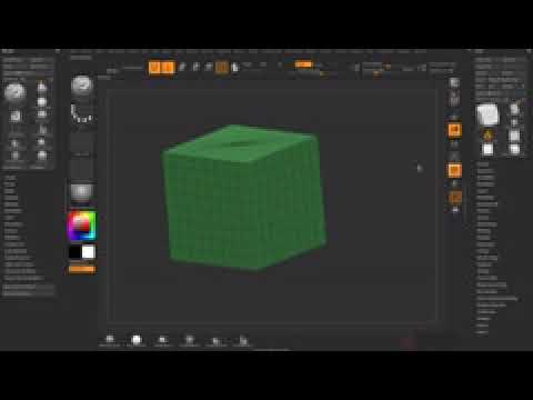 how to turn see through zbrush