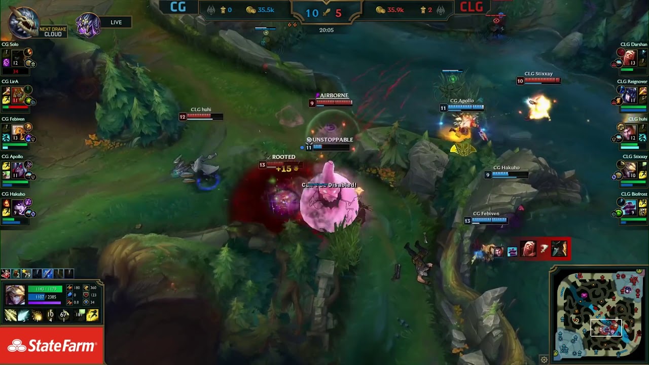 Febiven Azir Pentakill CG vs CLG