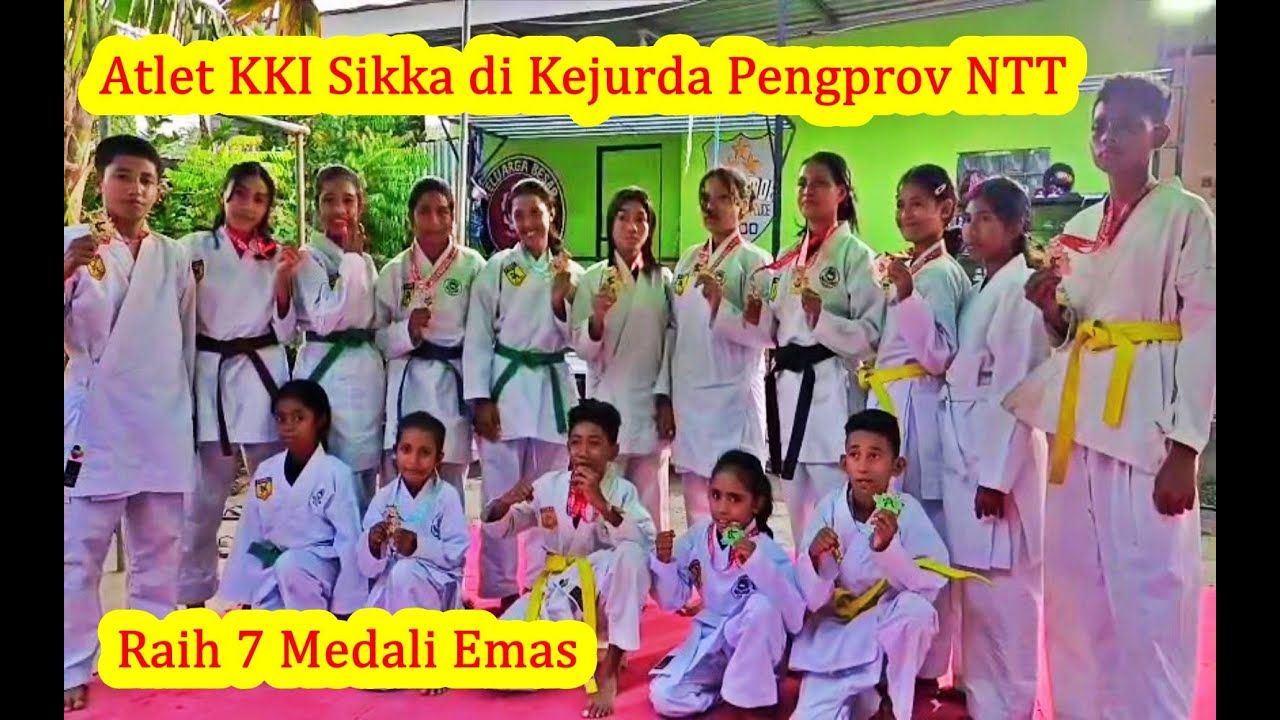 Atlet Kushin Ryu M Karate-Do Indonesia Cabang Sikka di Kejurda Pengprov NTT