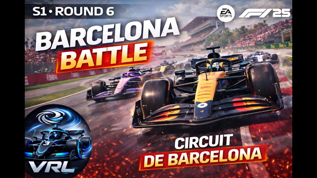 F1 25 LIVE | Average Joe’s Sim Racing – Season 1 Round 6 | Barcelona GP