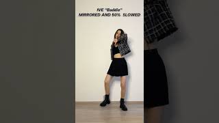 IVE(아이브) 'Baddie' DANCE TUTORIAL MIRRORED AND 50% SLOWED #baddiechallenge