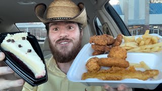 Captain D’s Crab Cakes, Fried Oysters, and Red Velvet Cheesecake Review