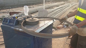 Reinforcement Cages For A Foundation Bore Piles - Bending machine