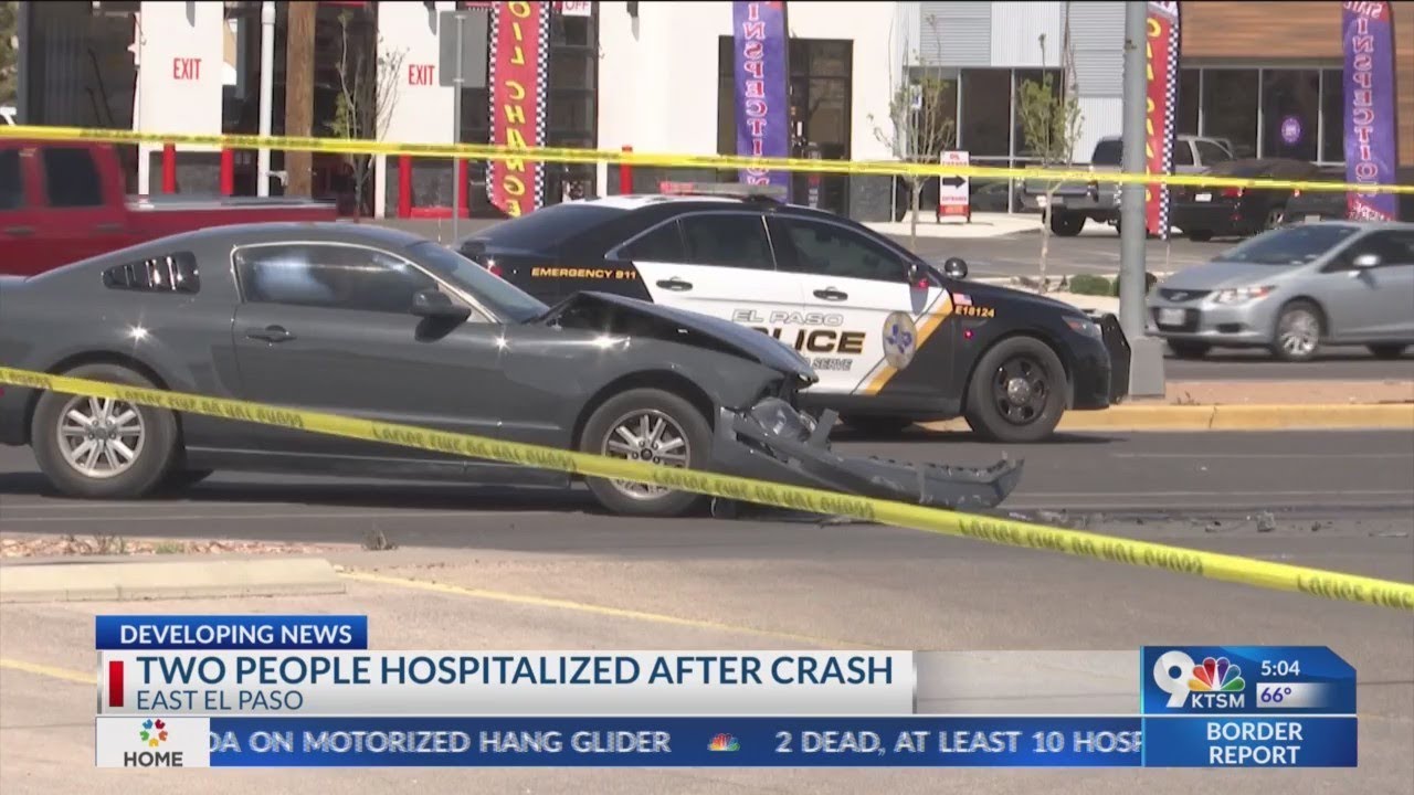 Developing News: Two people hospitalized after crash. - YouTube