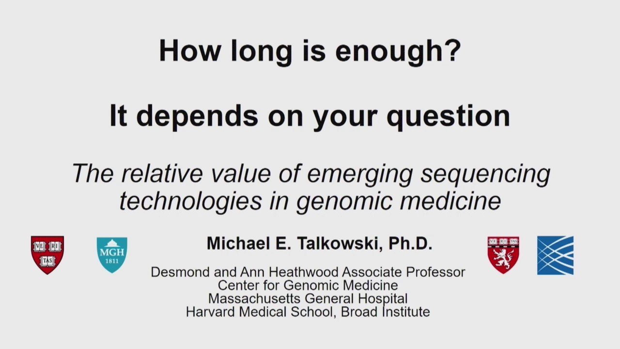 E05.1 How long do we need? The relative value of emerging sequencing technologies