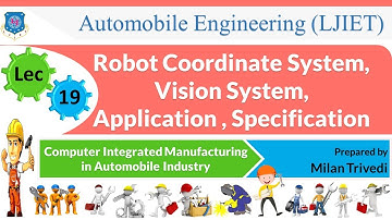 L 19 Robot Coordinate System, Vision System I Computer Integrated Manufacturing in A.I. I Automobile
