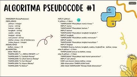 Presentasi Kel 7 Tugas Besar Algoritma dan Pemrograman membuat aplikasi sederhana "Resep Makanan"