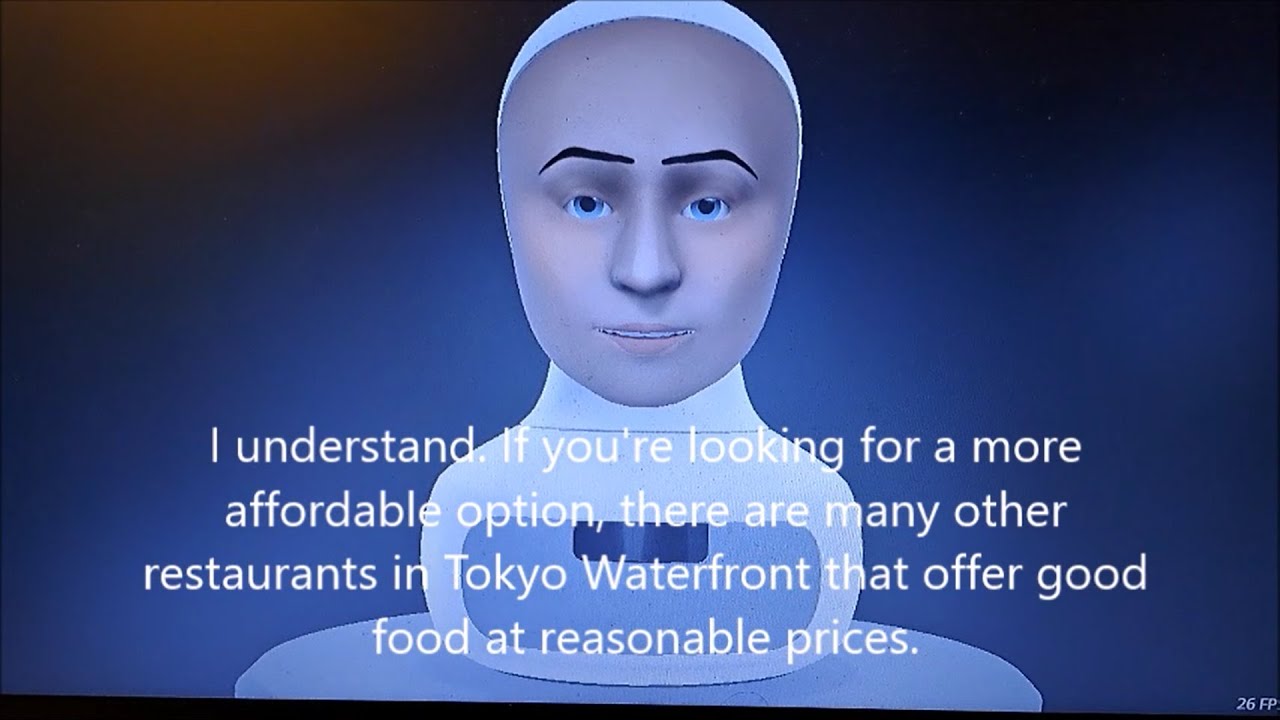 Furhat robot uses ChatGPT to talk about Tokyo restaurants