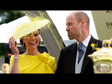 Video Princess Kate Stuns in Yellow at Royal Ascot 2026 | William Joins King Charles & Queen Camilla