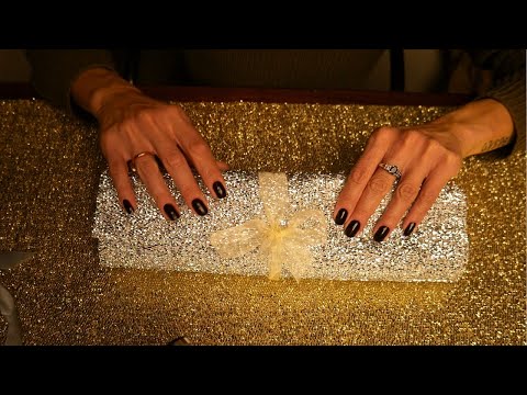 Folding crinkly fabrics and life update ASMR