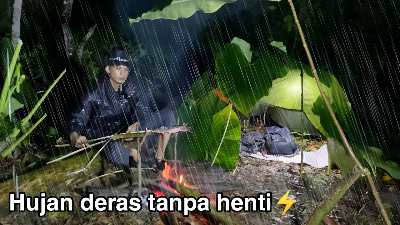 Bertahan di Tengah Hujan Deras: Solo Camping 24 Jam yang Gila!