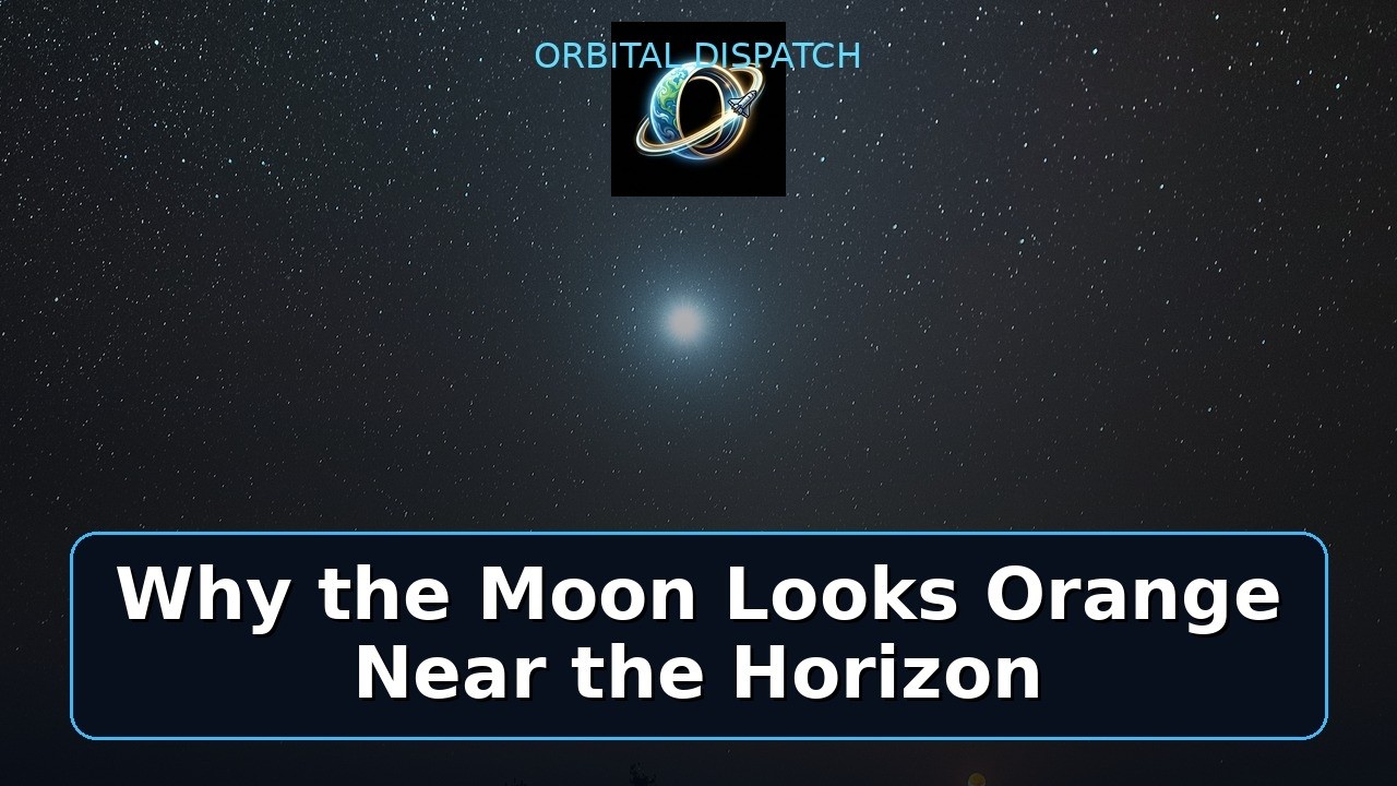 Why the Moon Looks Orange Near the Horizon