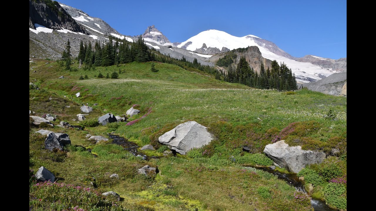 Summerfest Tahoma:  Panhandle Gap, Banshee Peak, and the Cowlitz Chimneys.