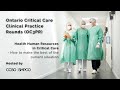 Health Human Resources in Critical Care - How to make the best of the current situation