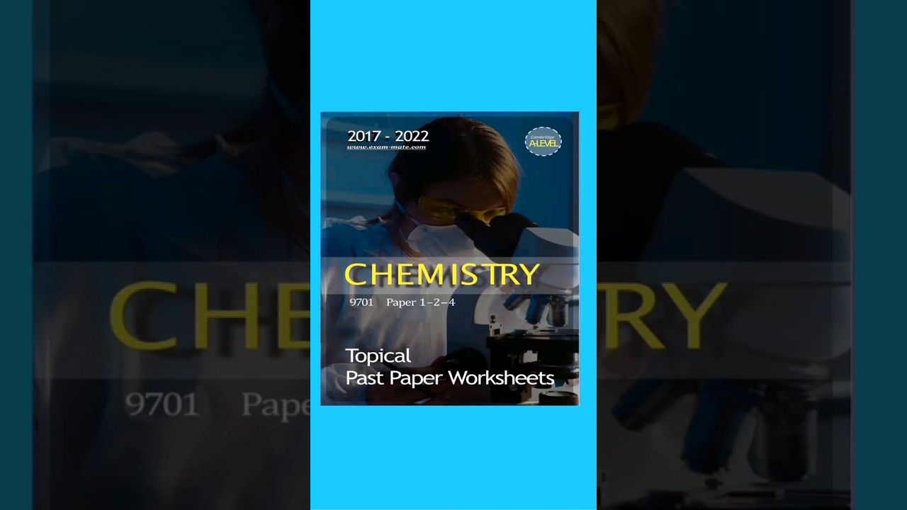 A-LEVEL | Cambridge | CHEMISTRY | eBooks |Topical Past Paper | Edexcel | IB Diploma | IGCSE |