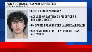 FSU kicker arrested in Fort Lauderdale, facing felony charges