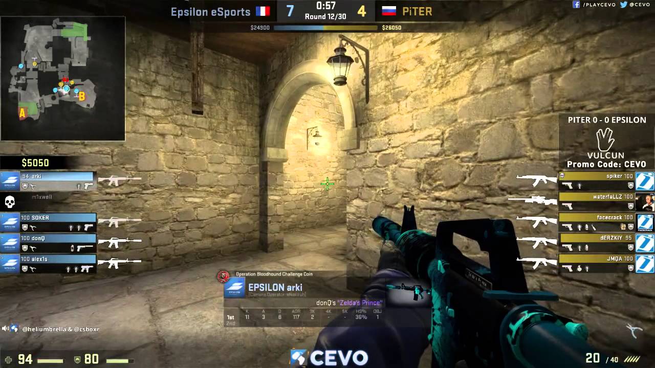PiTER vs Epsilon eSports Game 1 (CEVO-M CS:GO Season 7) - Helium ...