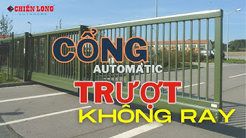 Cổng trượt không ray tự động - Lắp đặt tại nhà máy Masan Hậu Giang