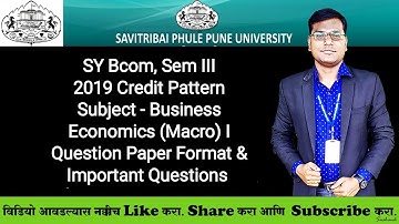 SY Bcom, Sem III - Business Economics (Macro) I - Question Paper Format & Important Questions