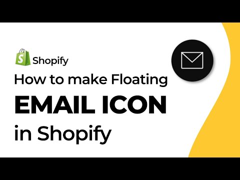 How to develop a floating email icon in Shopify