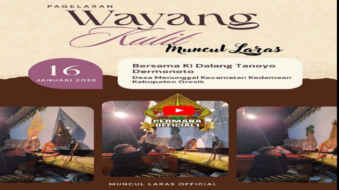 LIVE WAYANG KULIT KI DALANG TANOYO DERMONOTO/// MENUNGGAL KEDAMEAN GRESIK