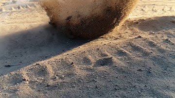 (Slow Motion 960FPS) firecracker under sand