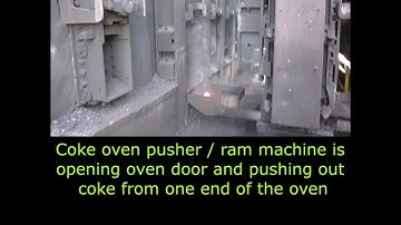 Coke oven pusher machine | Coke oven ram machine #shorts