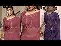 Tamil Serial actress chubby Navel show in Transparent saree | Hot Navel show in Tamil serial