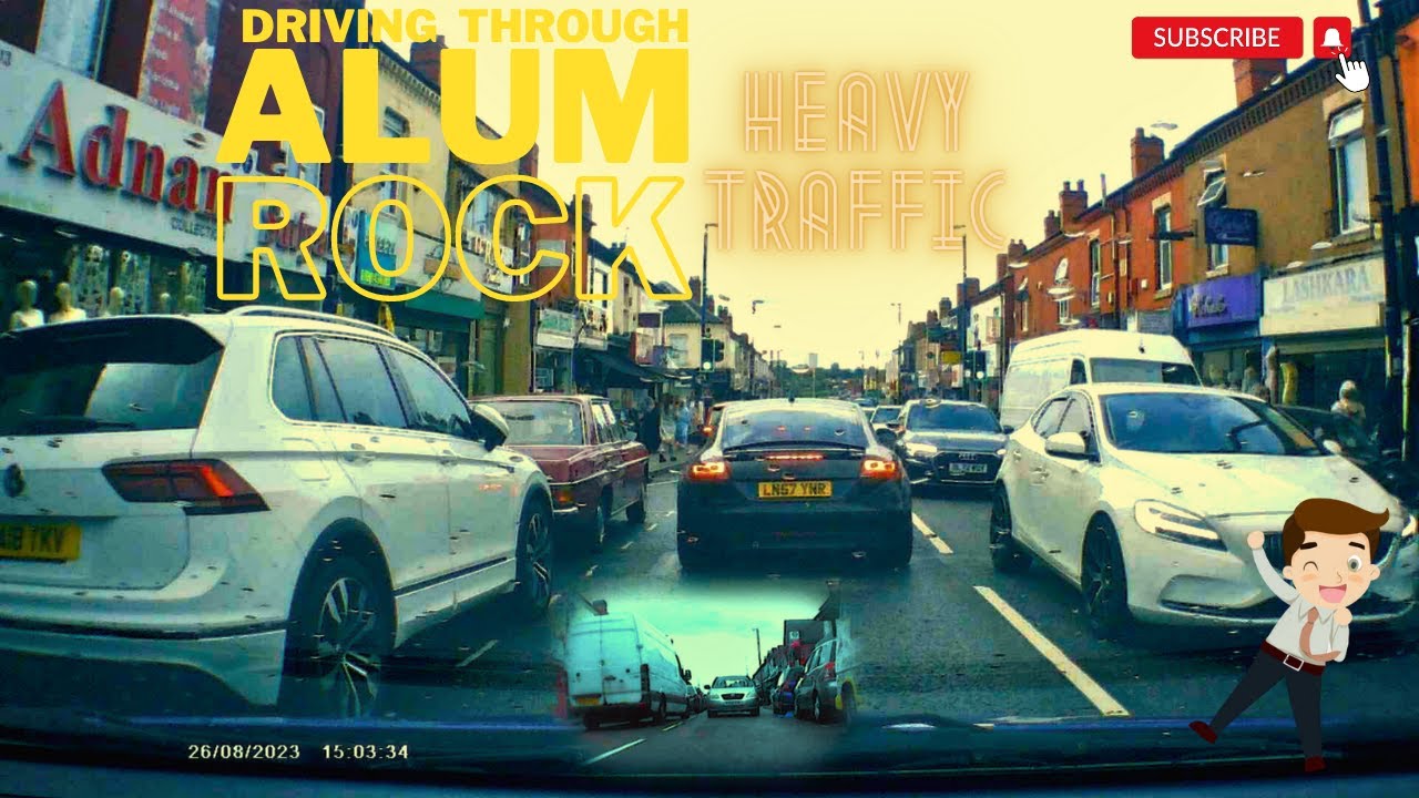 DRIVING THROUGH ALUM ROCK | HEAVY TRAFFIC | DASHCAM FRONT + BACK | BIRMINGHAM UK | 4K | 2023
