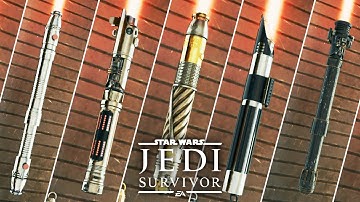 5 LEGENDARY SITH LIGHTSABERS YOU NEED TO SEE in Star Wars Jedi Survivor Lightsaber Customization