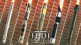 5 LEGENDARY SITH LIGHTSABERS YOU NEED TO SEE in Star Wars Jedi Survivor Lightsaber Customization