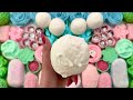 Asmr crushing soap boxes with glitters and foam  peeling off the film  clay cracking