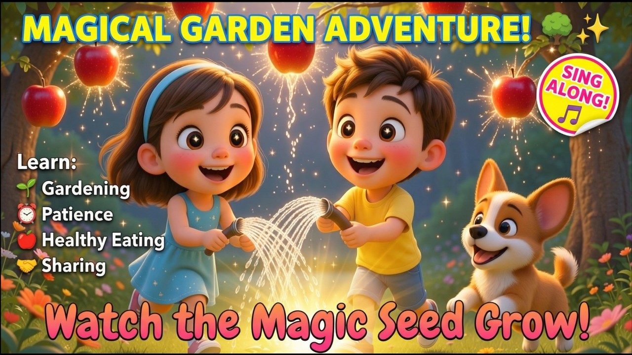 MAGIC APPLE TREE! 🍎✨ | Grow & Sing with Bloom and Giggle | Kids Songs | GiggleBloomTV Nursery Rhymes