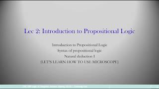 ASU CSE 259 Logic in Computer Science (2019 Spring) Lecture 2